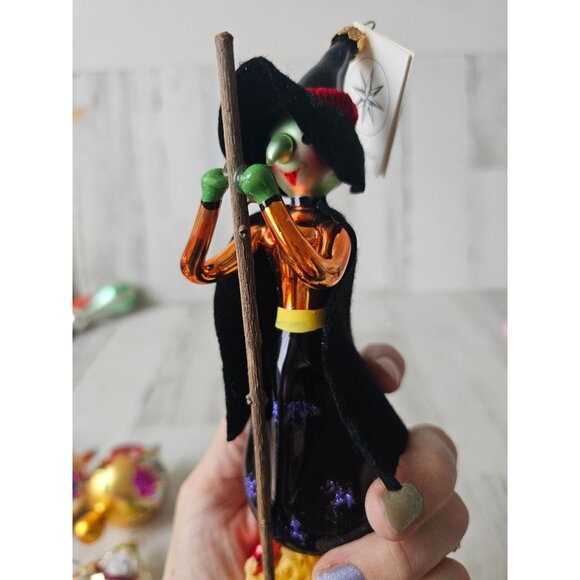 Radko vintage hilda witch broom Italian ornament Xmas Halloween - Picture 9 of 13